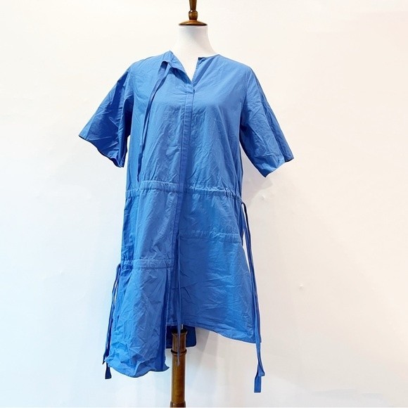 COS Asymmetrical Dress with Drawstrings Size 4 - Picture 2 of 11